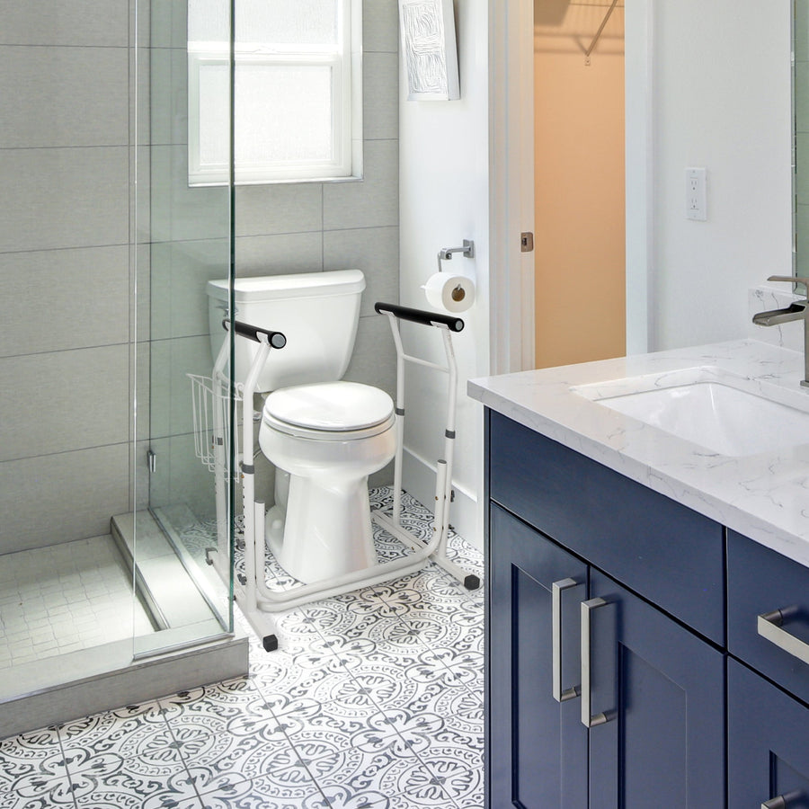 Carex Stand-Alone Adjustable Toilet Safety Frame