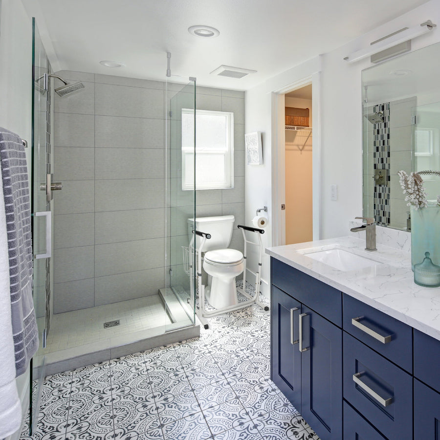 Carex Stand-Alone Adjustable Toilet Safety Frame