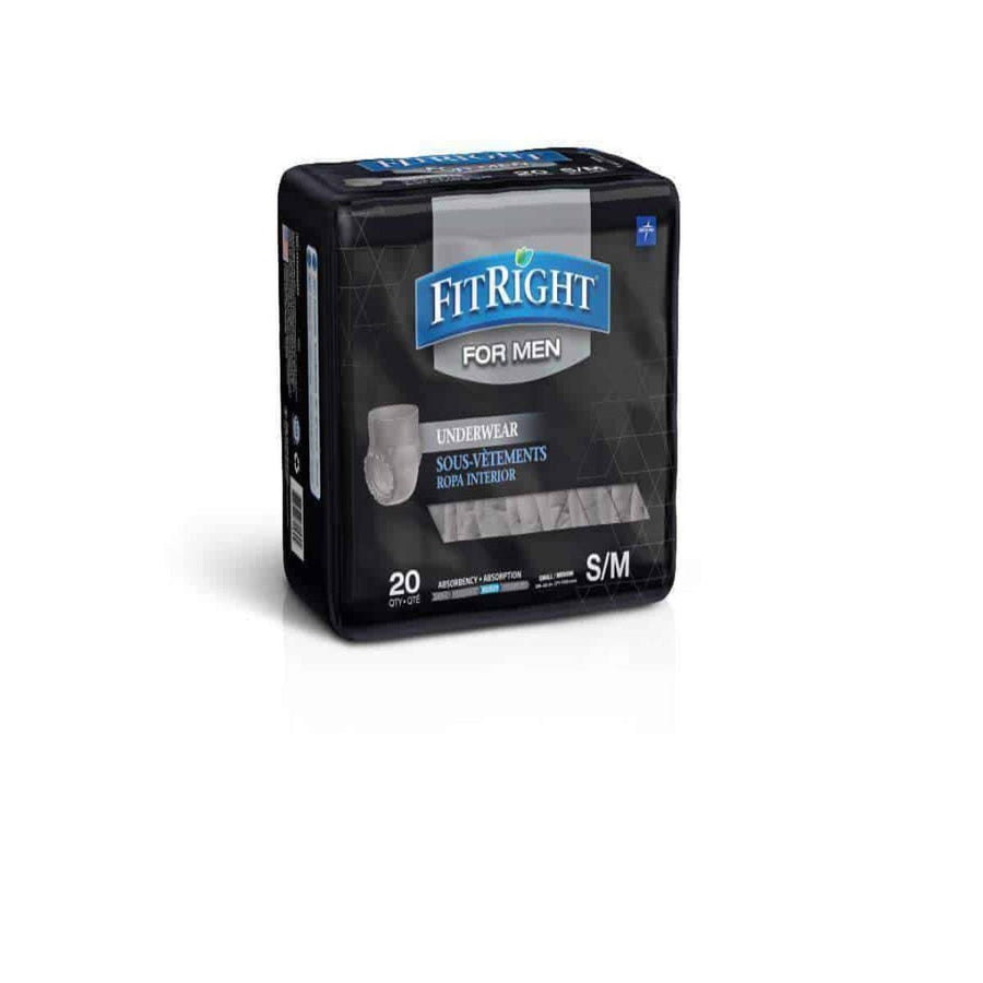 FitRight Ultra Absorbency Underwear for Men - Case of 80