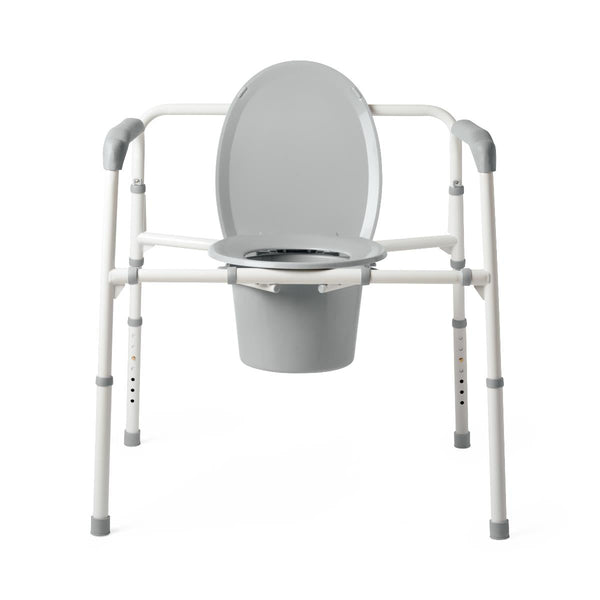 Medline Steel Extra Wide Bariatric Folding Commode