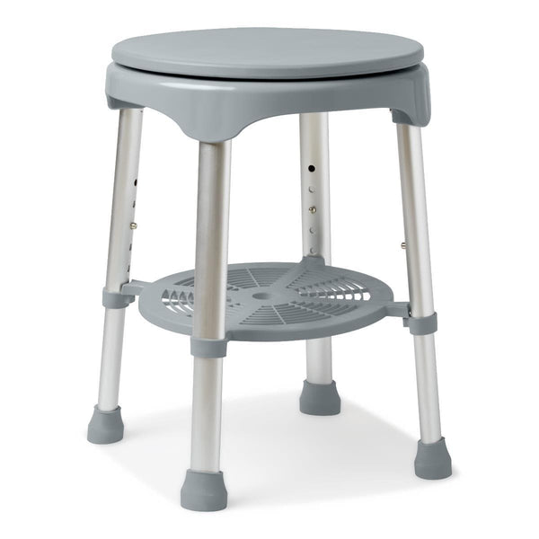 Medline Durable Lightweight 360 Swivel Shower Stool - Supports 300 lbs