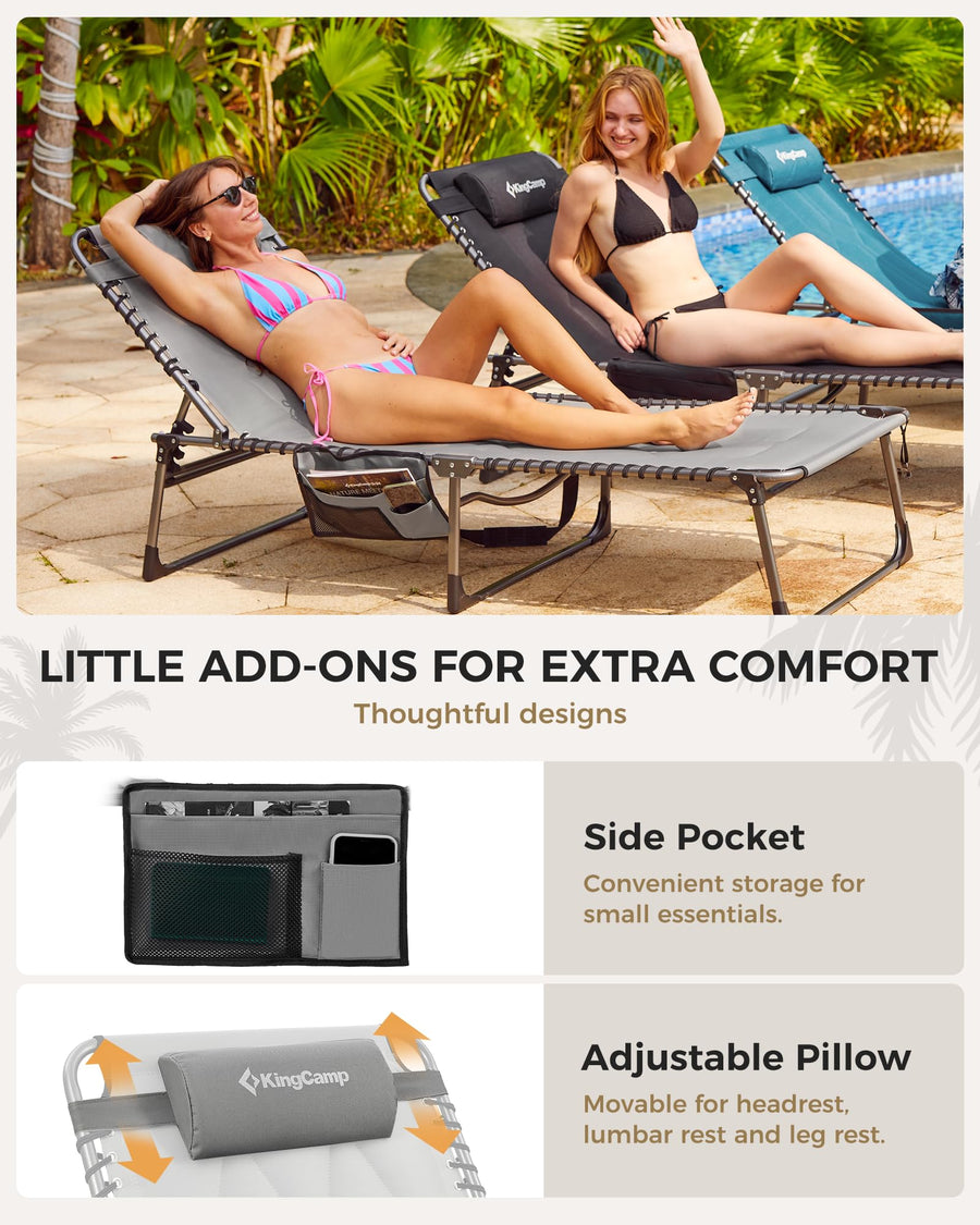 KingCamp MAGNOLIA B20 Folding Oversized Lounge Chair