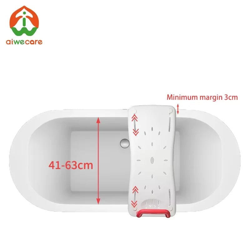 Anti-Slip Bathtub Board Transfer Bench Bath Seat with Handle view 3