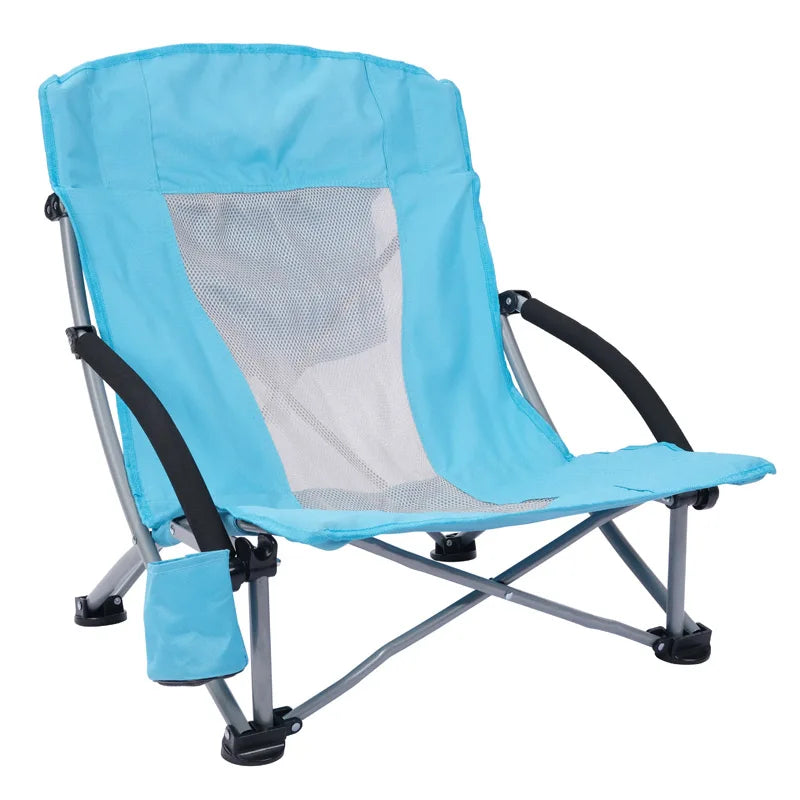 Portable Breathable Low Seat Folding Beach Chair view 7