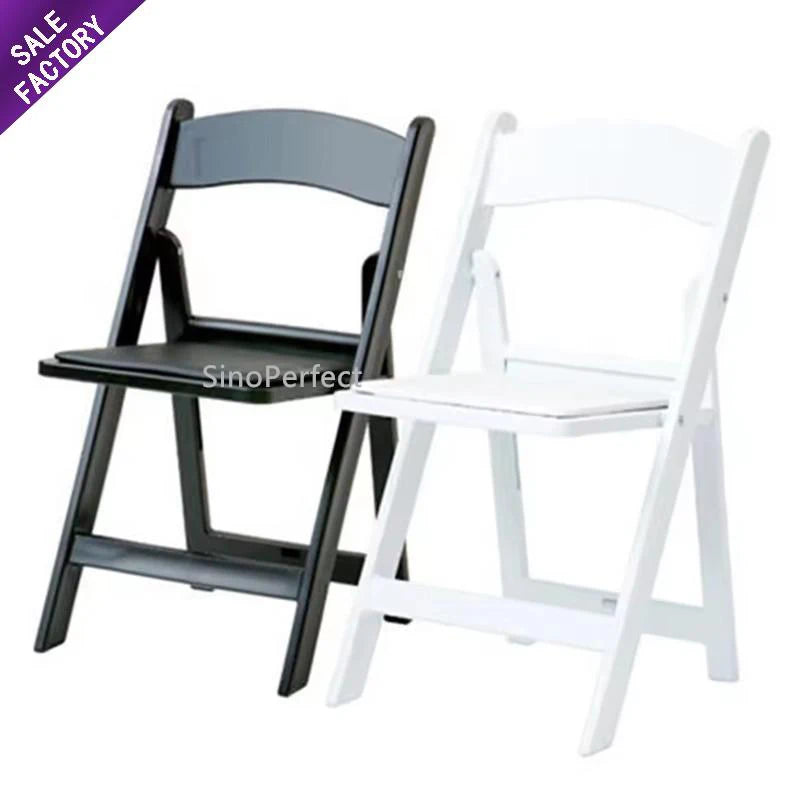 Heavy Duty White Plastic Folding Chair for Outdoor Dining and Events view 8
