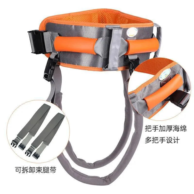 Patient Transfer Gait Belt Lift Sling with Leg Straps view 2