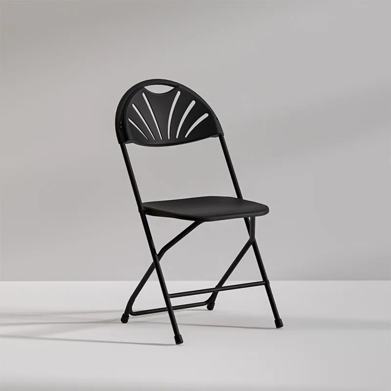 Heavy Duty White Metal Outdoor Folding Chair for Dining and Events view 12