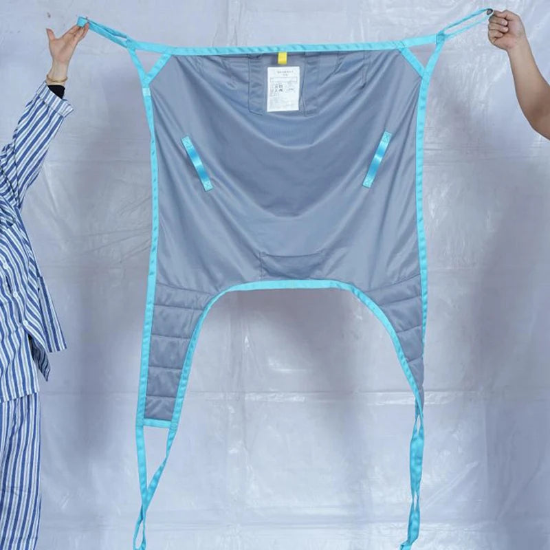 Soft Padded U-Shape Patient Lift Sling with Full Back and Head Support view 2