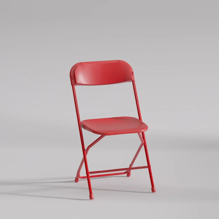 Heavy Duty White Metal Outdoor Folding Chair for Dining and Events view 9