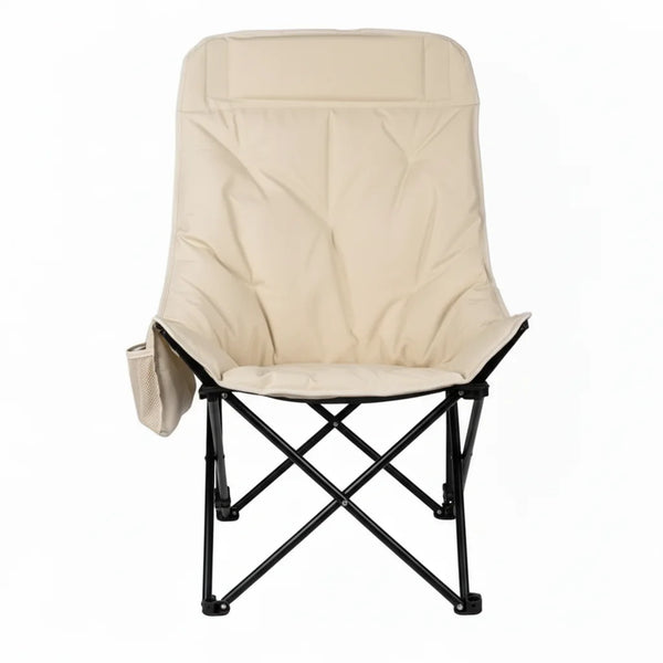 Oversized Heavy Duty Folding Camping Chair with Thickened Oxford Backrest