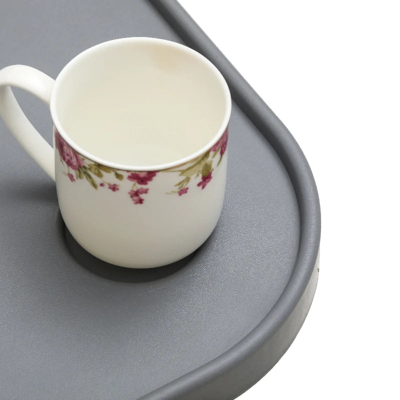 Easy Clean Removable ABS Wheelchair Tray Table with Drink Holder view 2