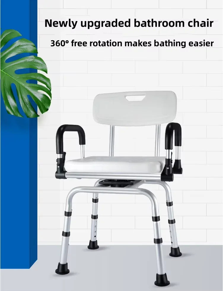 Folding Bathtub Transfer Bench with Backrest and Armrest, Height Adjustable view 3