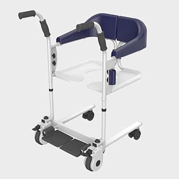 Portable Electric Hydraulic Patient Lift Transfer Wheelchair Shower Commode Chair
