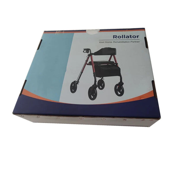 Heavy Duty Outdoor Rollator Walker with Seat