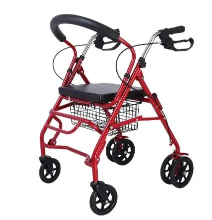 Lightweight Foldable Rollator Walker with Shopping Basket for Seniors view 6