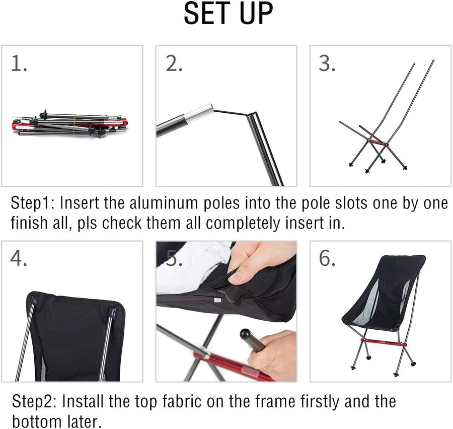 120 kg Heavy Duty High Back Folding Camping Chair in 600D Oxford with Storage Bag view 5