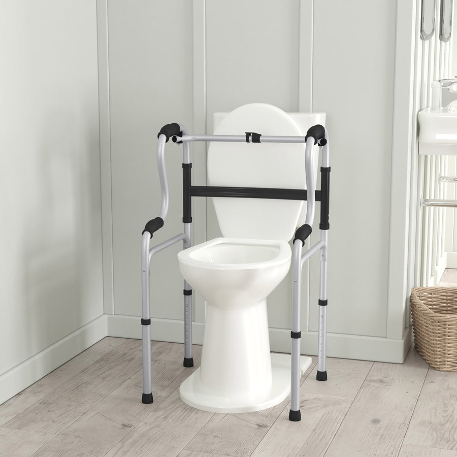 HERCULES Bi-Level Folding Walker with Adjustable Height, Interchangeable Wheels or Feet, Dual Frame Types, and Lightweight Design