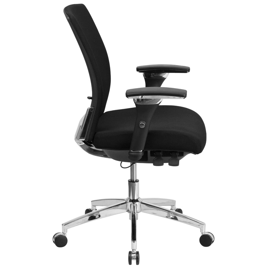 HERCULES Series 24/7 Intensive Use 300 lb. Rated Multifunction Executive Swivel Ergonomic Office Chair with Seat Slider and Adjustable Lumbar