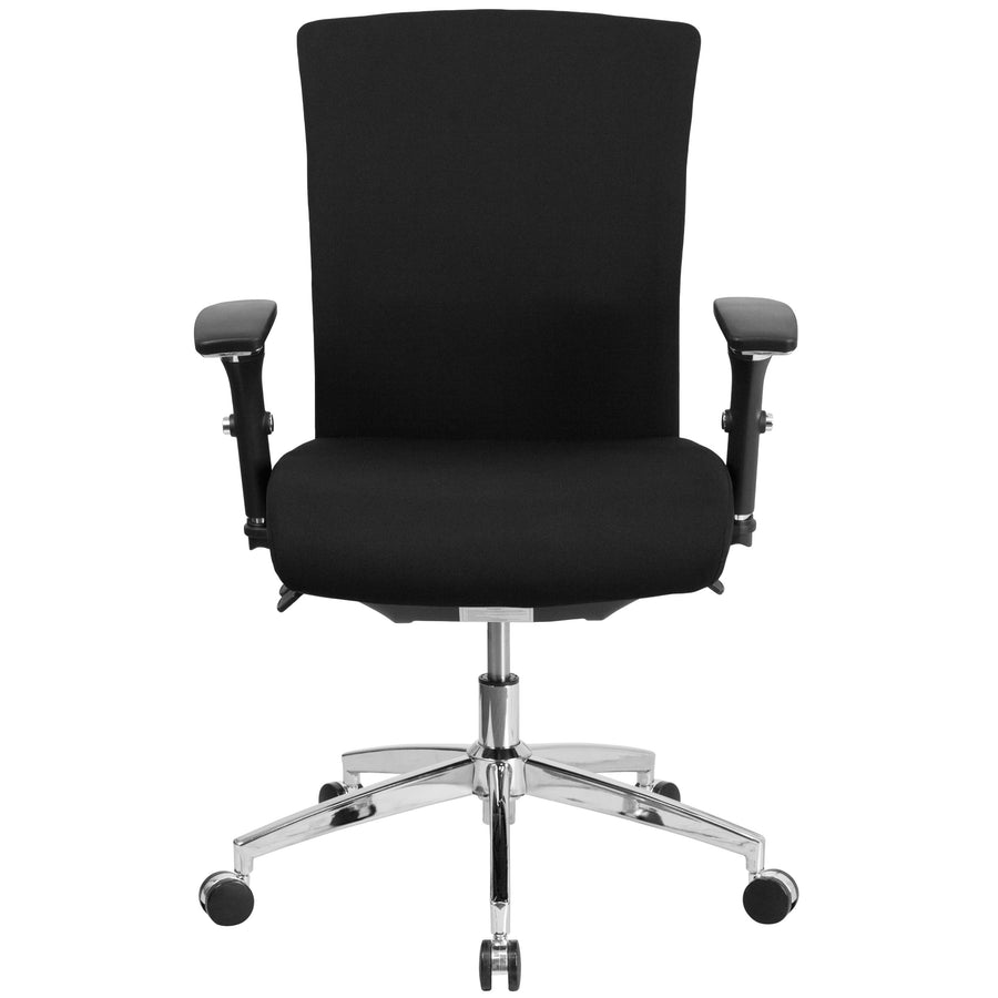 HERCULES Series 24/7 Intensive Use 300 lb. Rated Multifunction Executive Swivel Ergonomic Office Chair with Seat Slider and Adjustable Lumbar