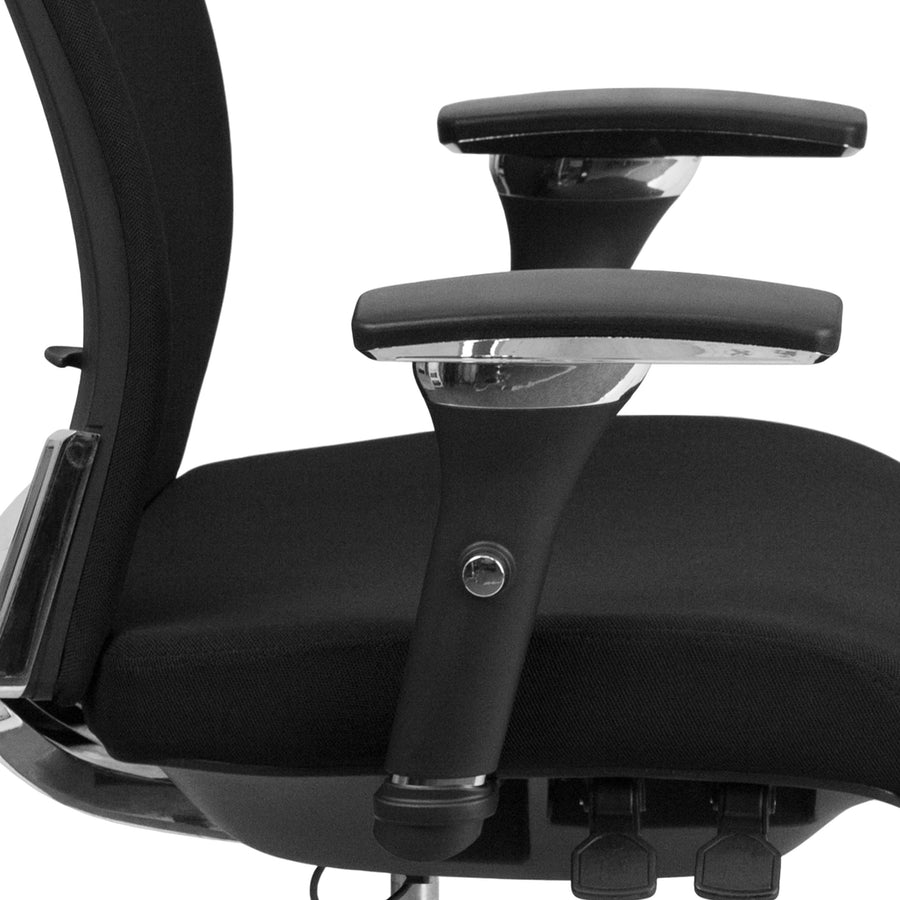 HERCULES Series 24/7 Intensive Use 300 lb. Rated Multifunction Executive Swivel Ergonomic Office Chair with Seat Slider and Adjustable Lumbar