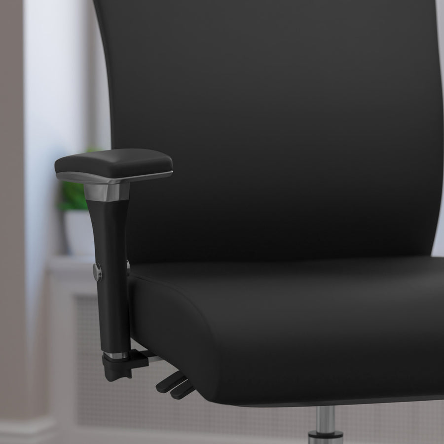 HERCULES Series 24/7 Intensive Use 300 lb. Rated Multifunction Executive Swivel Ergonomic Office Chair with Seat Slider and Adjustable Lumbar