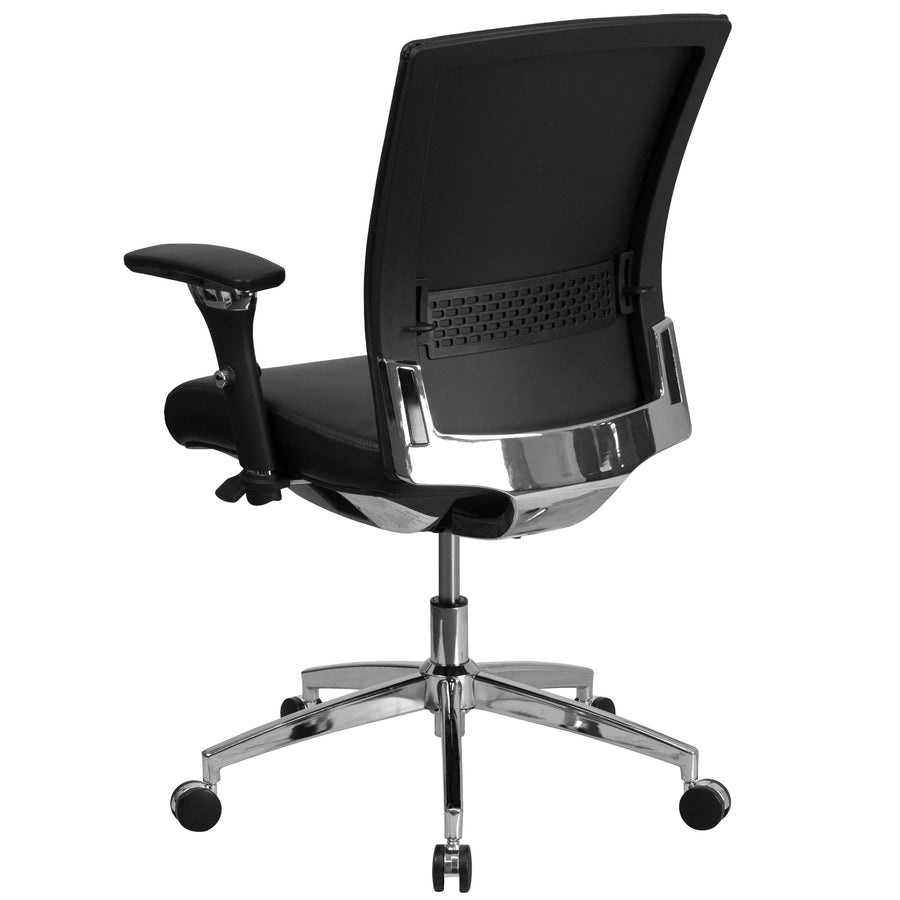 HERCULES Series 24/7 Intensive Use 300 lb. Rated Multifunction Executive Swivel Ergonomic Office Chair with Seat Slider and Adjustable Lumbar