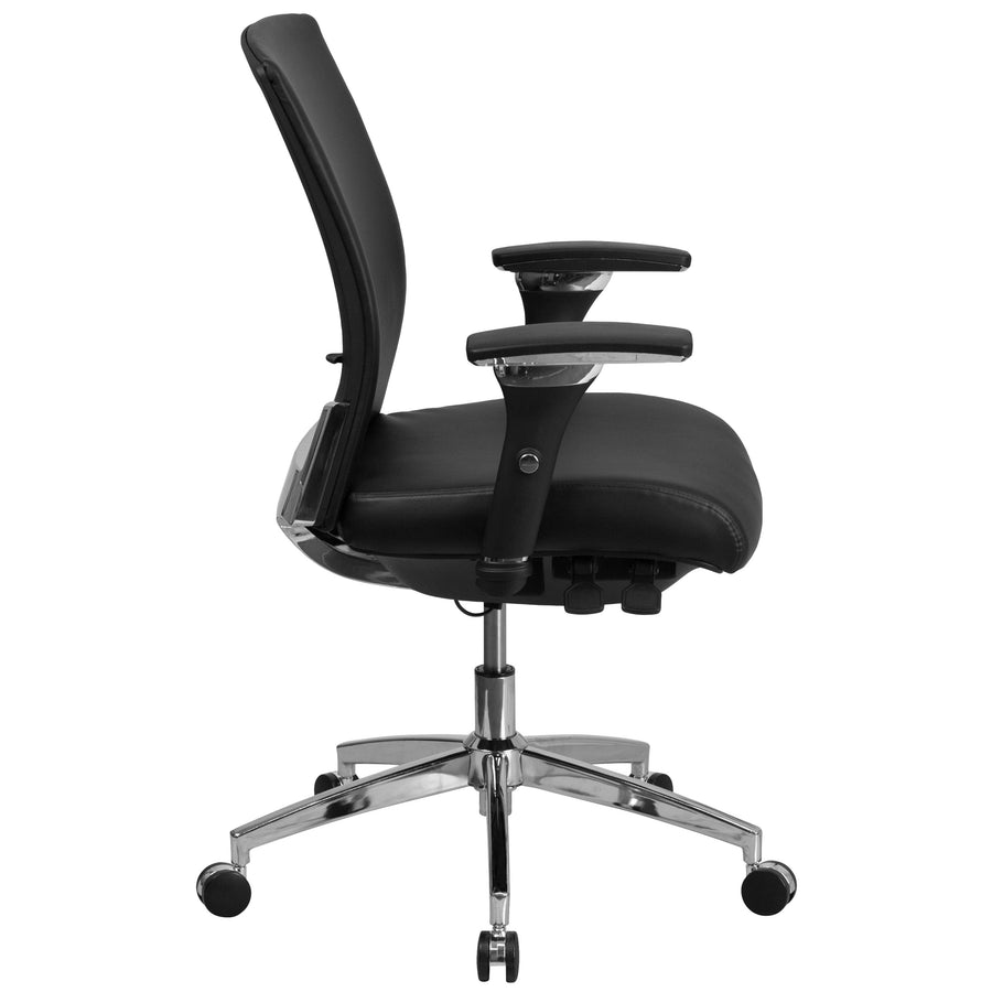 HERCULES Series 24/7 Intensive Use 300 lb. Rated Multifunction Executive Swivel Ergonomic Office Chair with Seat Slider and Adjustable Lumbar