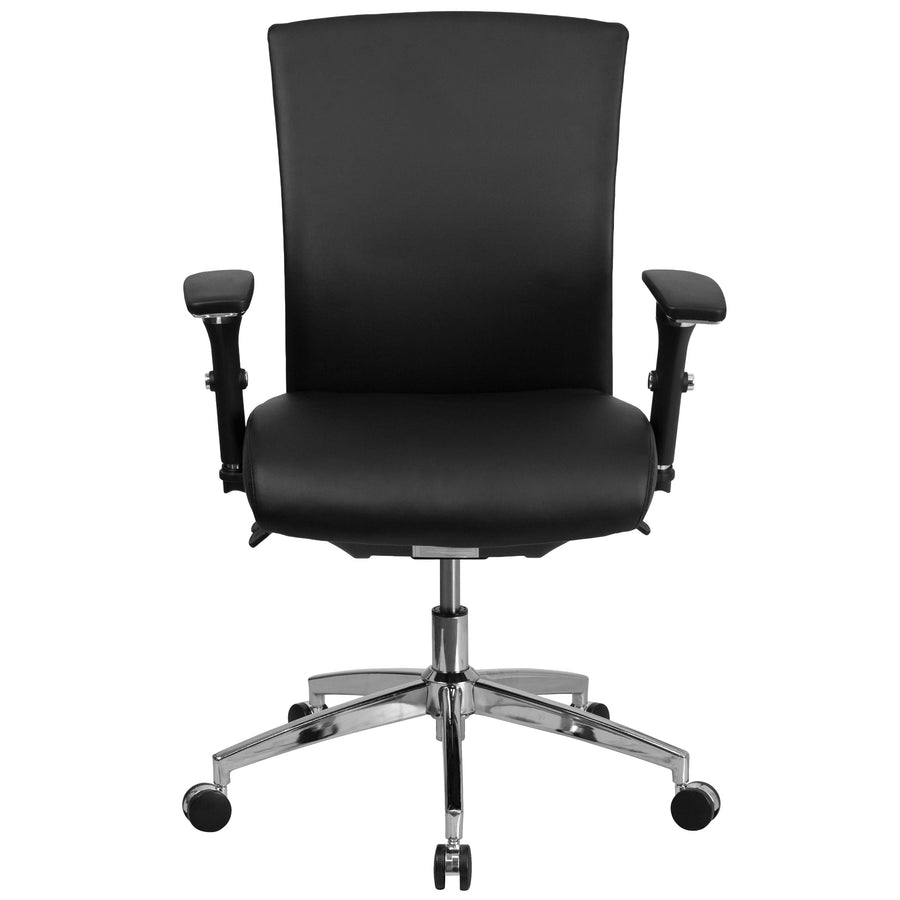HERCULES Series 24/7 Intensive Use 300 lb. Rated Multifunction Executive Swivel Ergonomic Office Chair with Seat Slider and Adjustable Lumbar