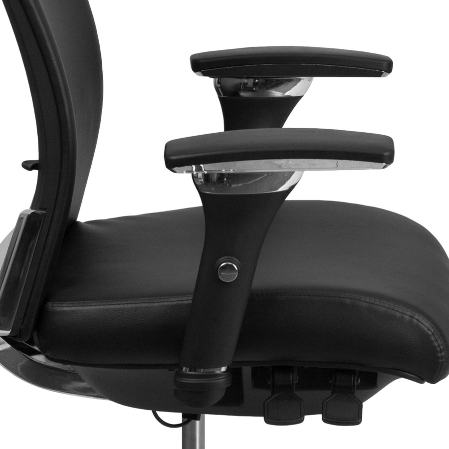 HERCULES Series 24/7 Intensive Use 300 lb. Rated Multifunction Executive Swivel Ergonomic Office Chair with Seat Slider and Adjustable Lumbar
