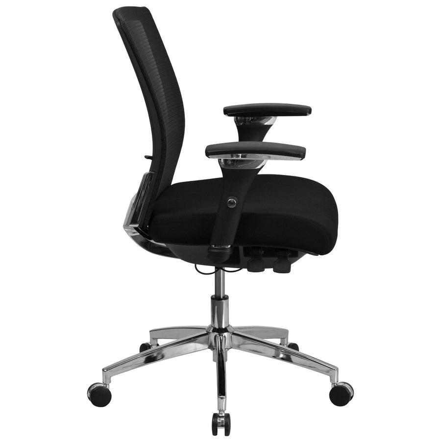 HERCULES Series 24/7 Intensive Use 300 lb. Rated Multifunction Executive Swivel Ergonomic Office Chair with Seat Slider and Adjustable Lumbar