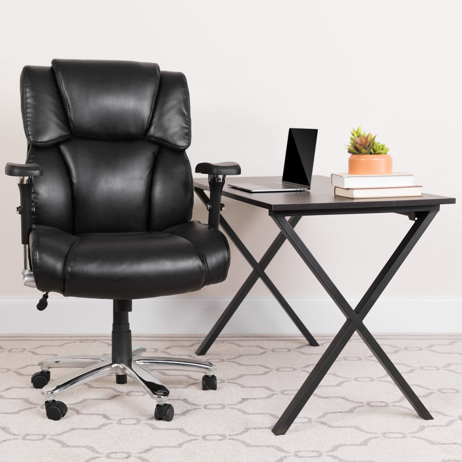 HERCULES Series 24/7 Intensive Use Big & Tall 400 lb. Rated Executive Swivel Ergonomic Office Chair with Lumbar Knob and Tufted Headrest & Back
