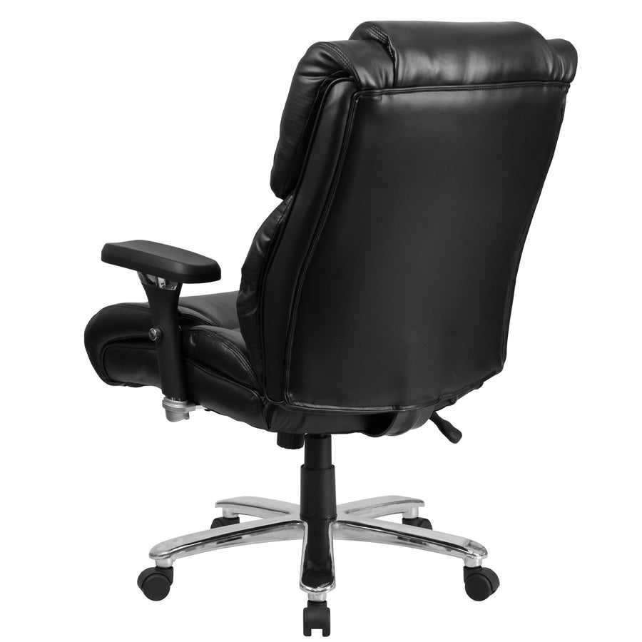 HERCULES Series 24/7 Intensive Use Big & Tall 400 lb. Rated Executive Swivel Ergonomic Office Chair with Lumbar Knob and Tufted Headrest & Back