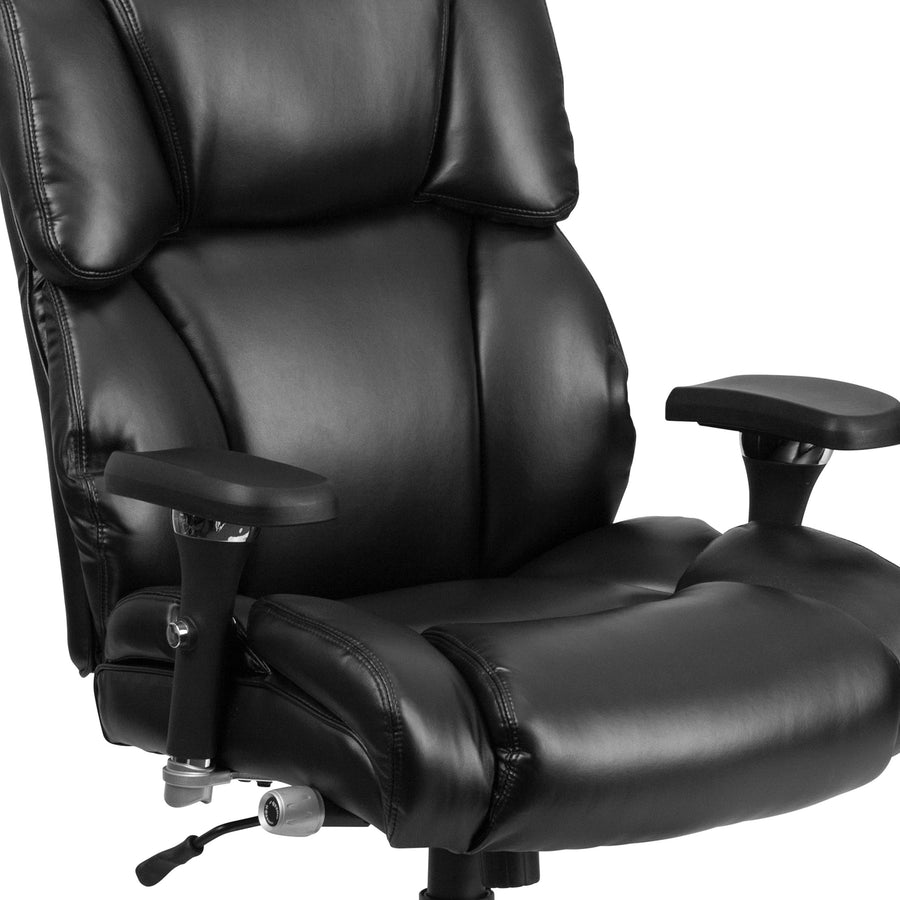 HERCULES Series 24/7 Intensive Use Big & Tall 400 lb. Rated Executive Swivel Ergonomic Office Chair with Lumbar Knob and Tufted Headrest & Back