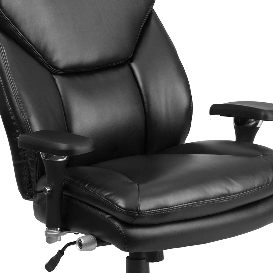 HERCULES Series 24/7 Intensive Use Big & Tall 400 lb. Rated High Back Executive Swivel Ergonomic Office Chair with Lumbar Knob and Large Triangular Shaped Headrest