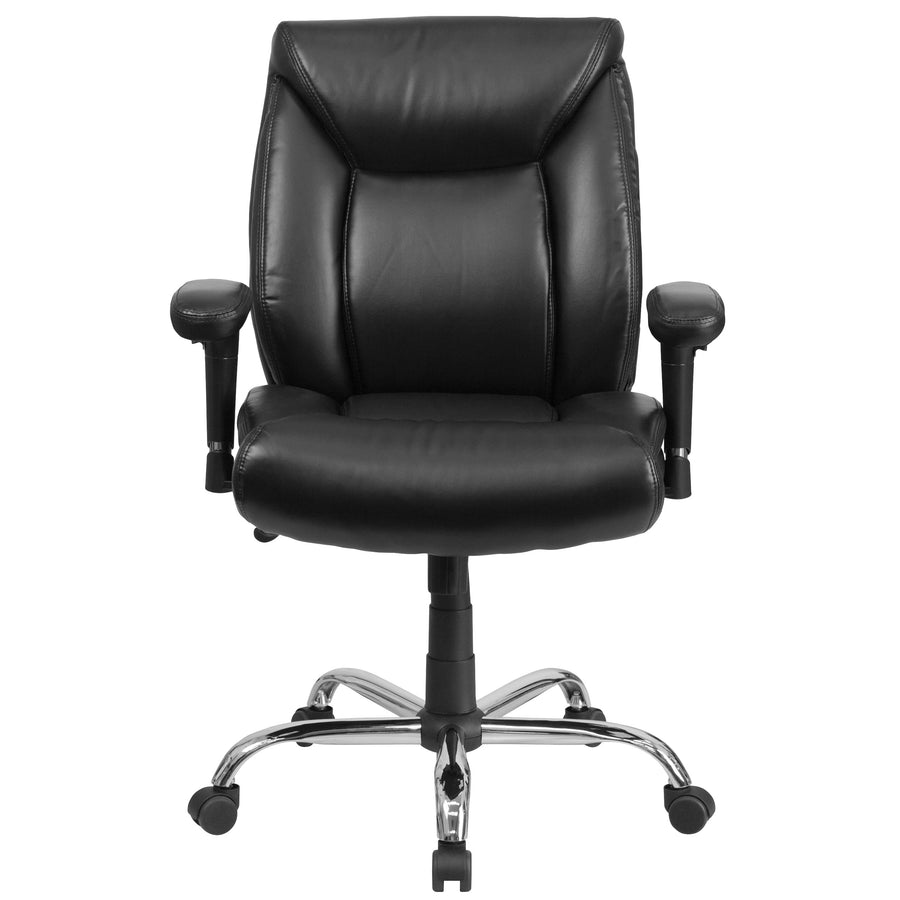 HERCULES Series Big & Tall 400 lb. Rated Swivel Ergonomic Task Office Chair with Deep Tufted Seating and Adjustable Arms