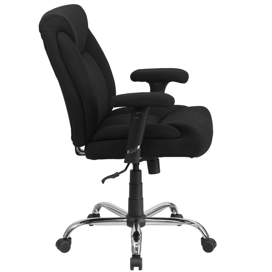 HERCULES Series Big & Tall 400 lb. Rated Swivel Ergonomic Task Office Chair with Deep Tufted Seating and Adjustable Arms