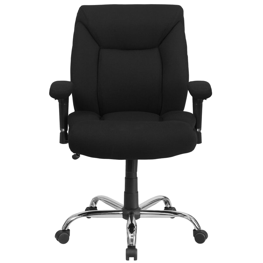 HERCULES Series Big & Tall 400 lb. Rated Swivel Ergonomic Task Office Chair with Deep Tufted Seating and Adjustable Arms