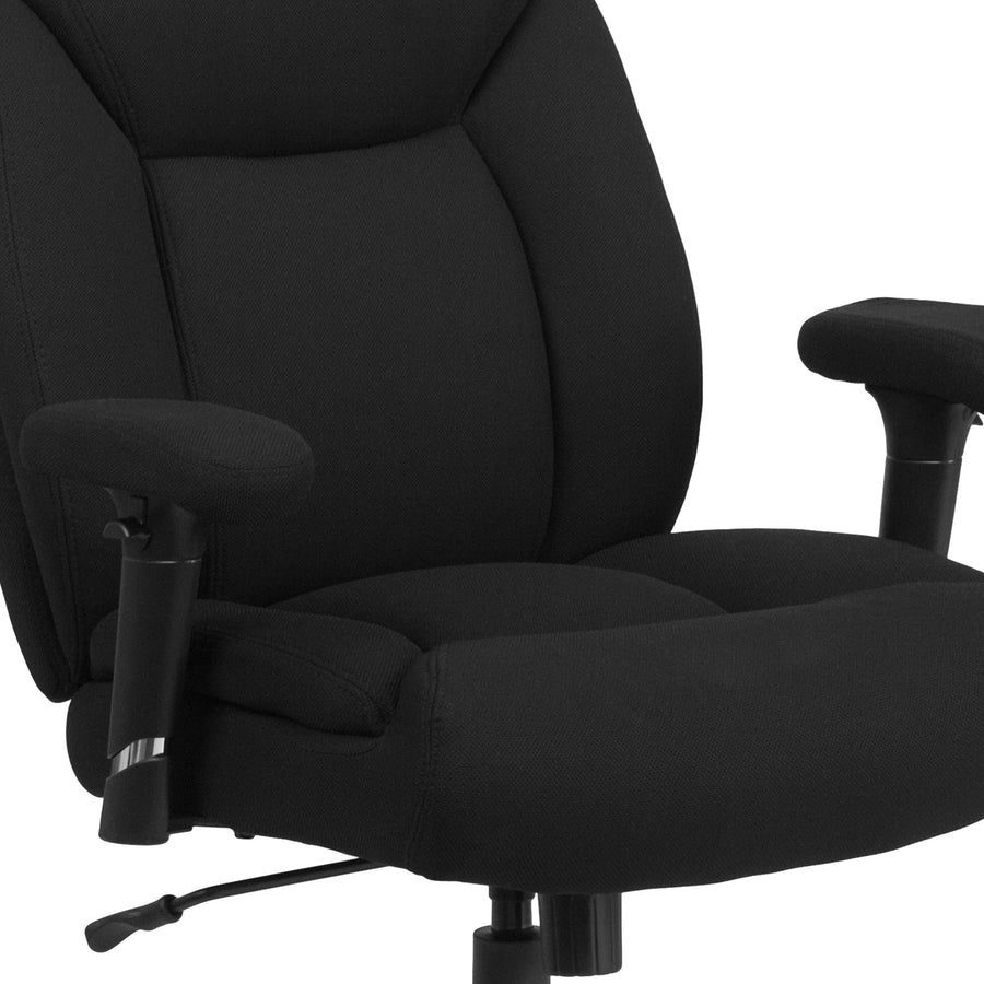 HERCULES Series Big & Tall 400 lb. Rated Swivel Ergonomic Task Office Chair with Deep Tufted Seating and Adjustable Arms