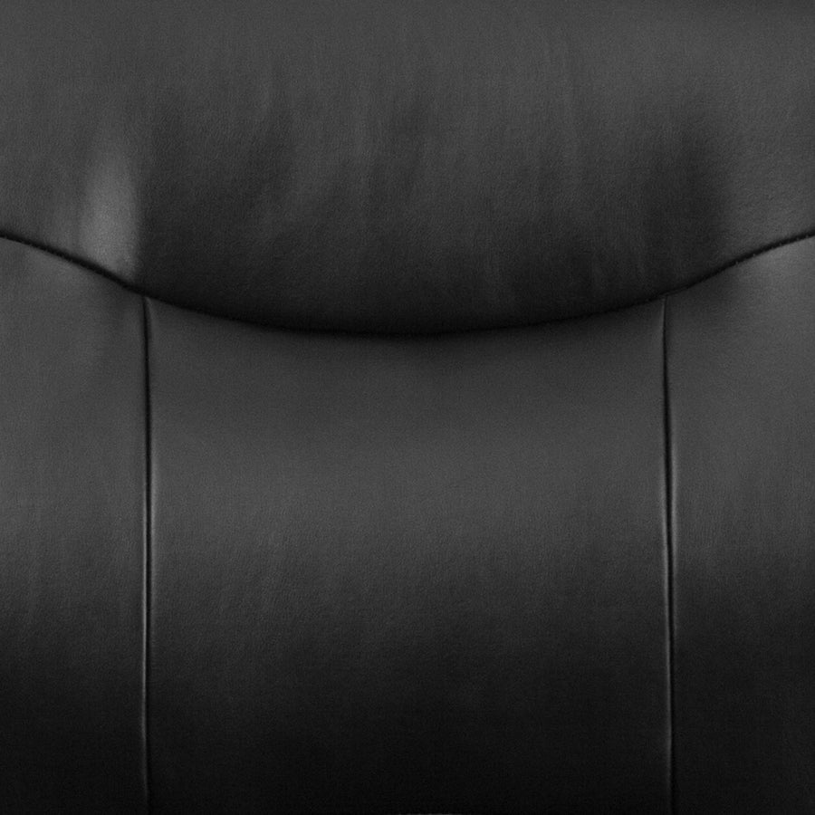 HERCULES Series Big & Tall 500 lb. Rated LeatherSoft Executive Side Reception Chair with Sled Base