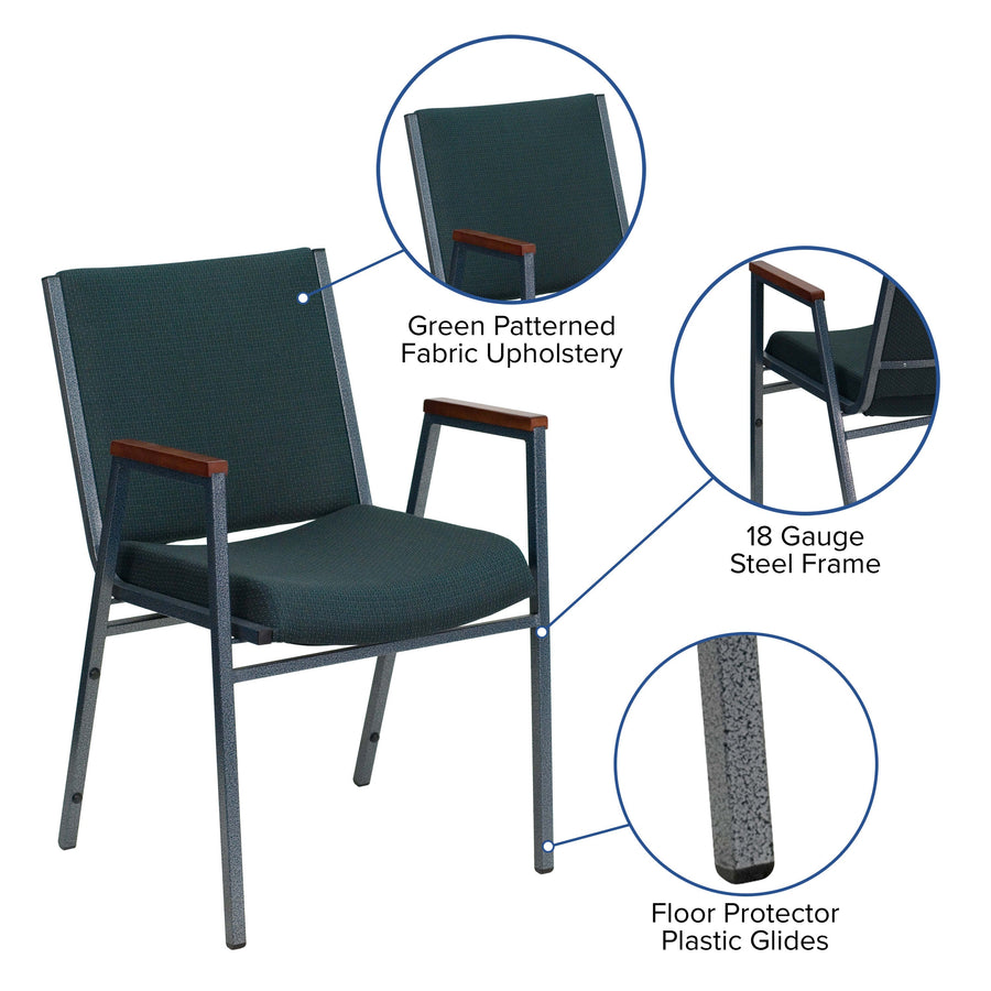Heavy Duty Stack Chair with Arms