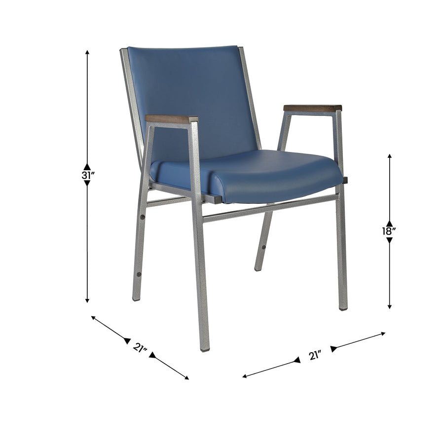 Heavy Duty Stack Chair with Arms