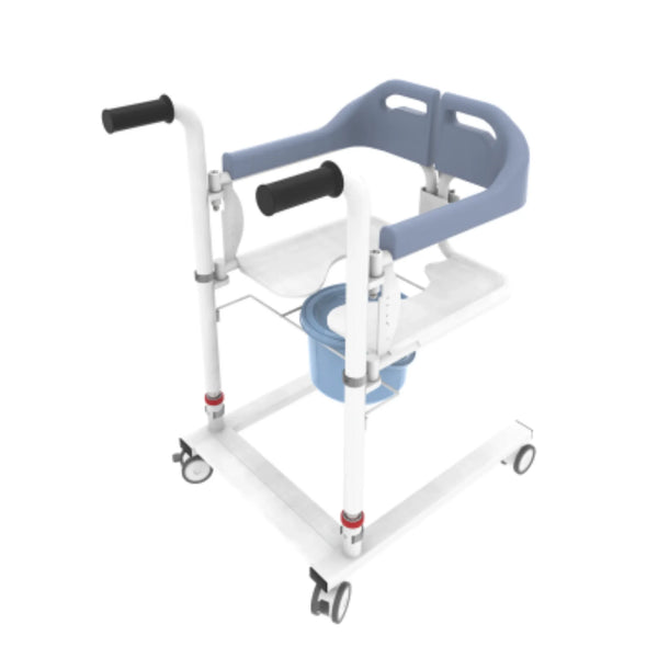 Manual Patient Transfer Wheelchair Shower Commode Seat and Transport Toilet