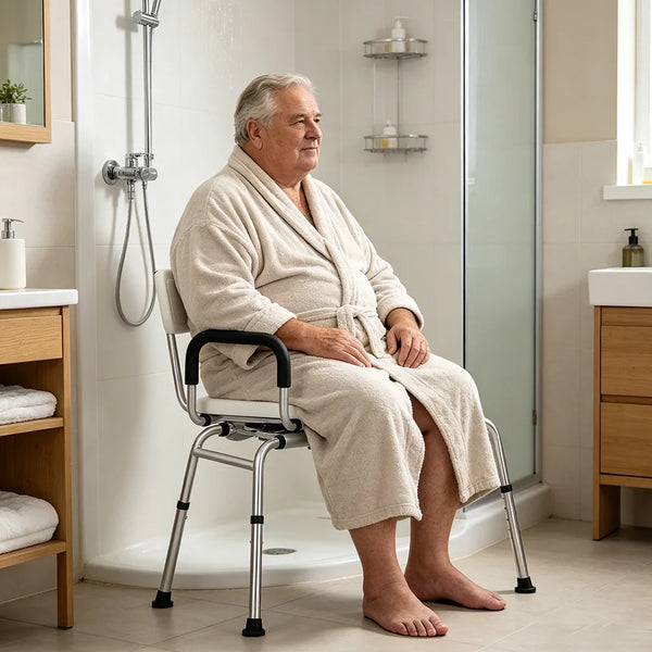 Adjustable 360 Degree Swivel Sliding Tub Transfer Bench 350 lb Capacity