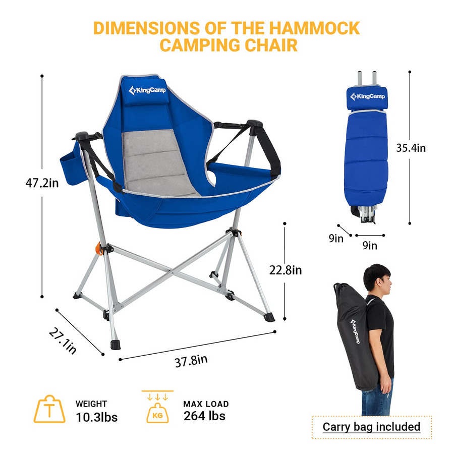 KingCamp Aluminum Alloy Swing Camping Hammock Chair