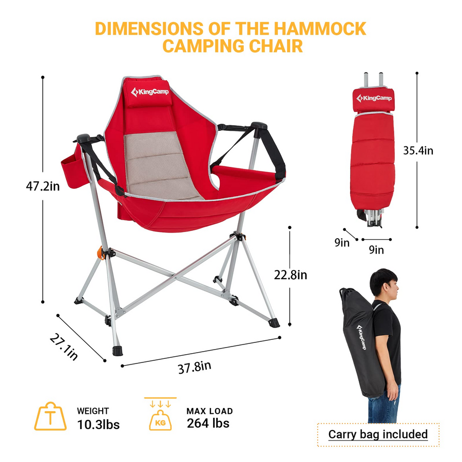 KingCamp Aluminum Alloy Swing Camping Hammock Chair
