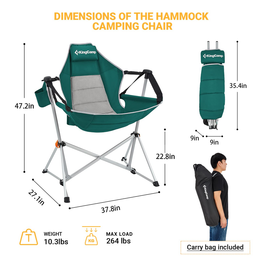 KingCamp Aluminum Alloy Swing Camping Hammock Chair