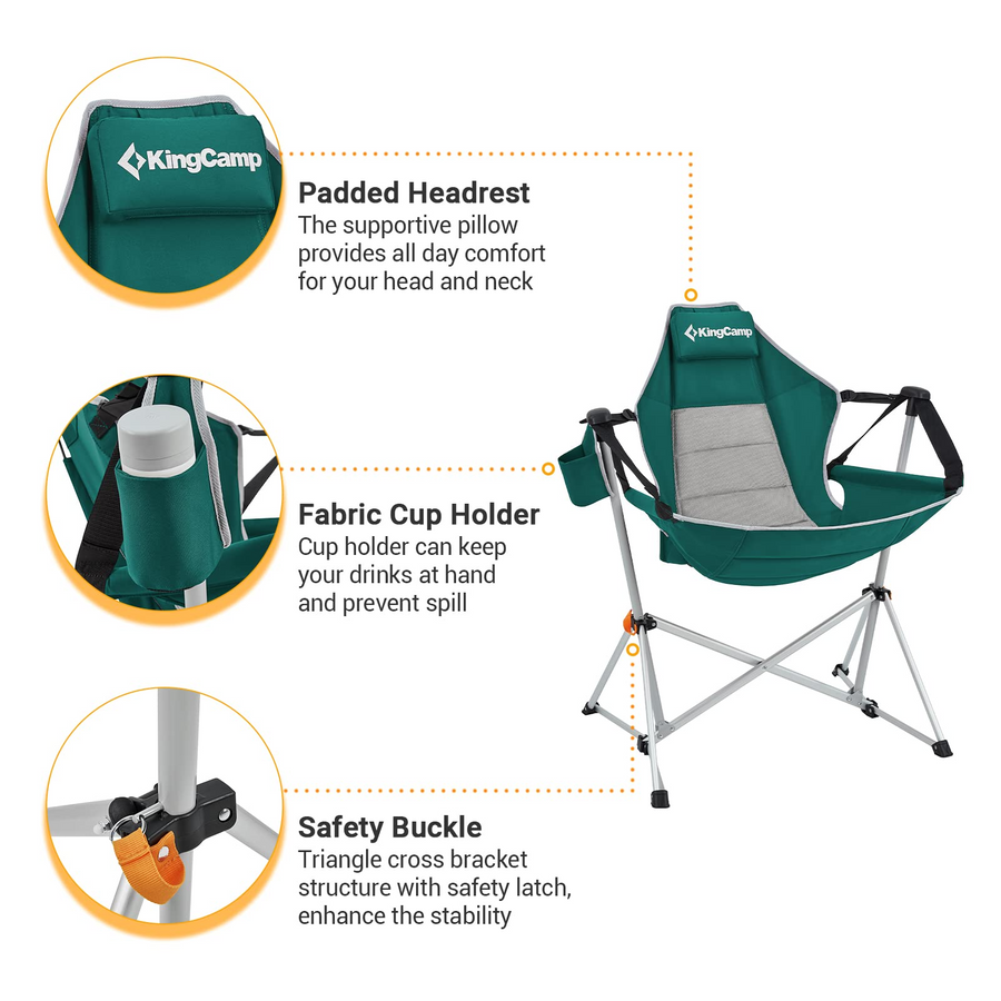 KingCamp Aluminum Alloy Swing Camping Hammock Chair