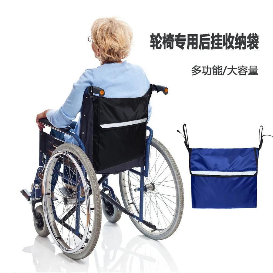 Waterproof Universal Rollator Wheelchair Bag with Cup Holder and Tray view 3