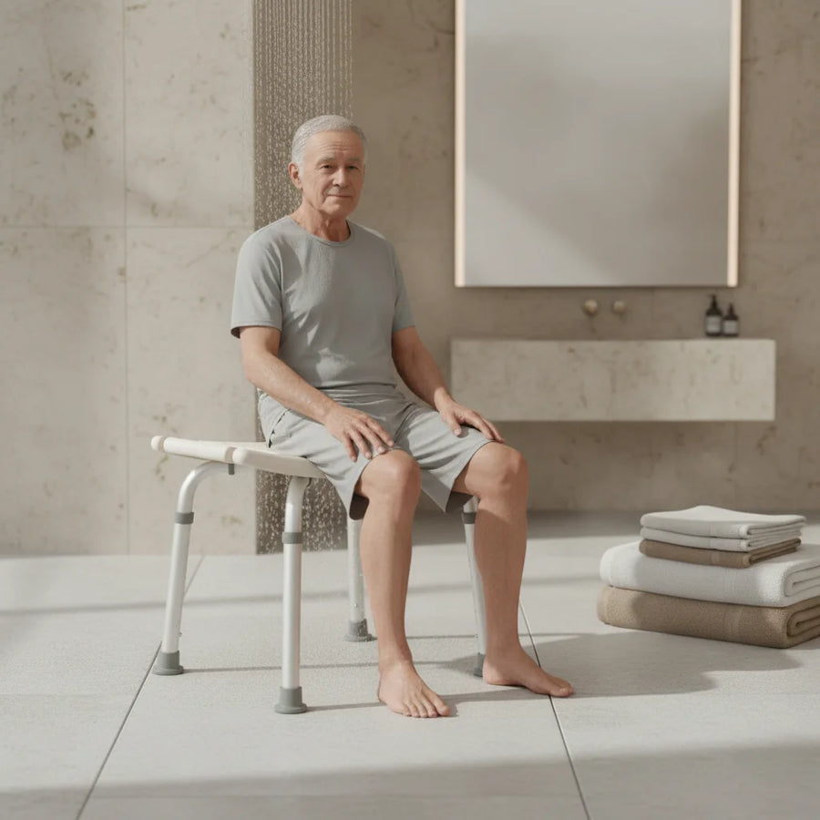 Bathroom Safety Shower Tub Bench Chair for Rehabilitation, Gray view 5