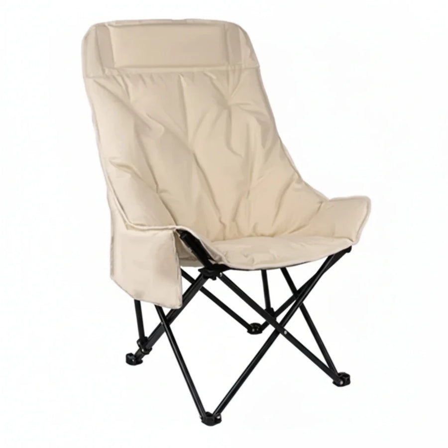 Oversized Heavy Duty Folding Camping Chair with Thickened Oxford Backrest view 2